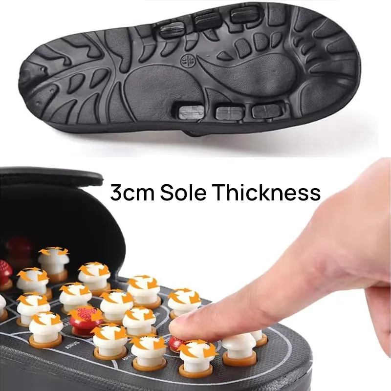 Natural Jade Stone Massage Slippers - Image 3
