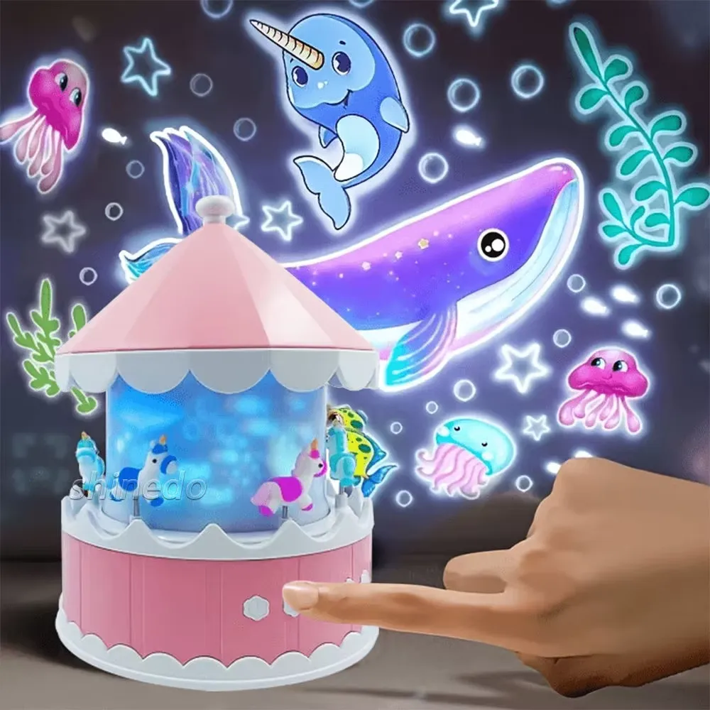 21-Film Rotating Starry Sky Projector Night Light - Image 2