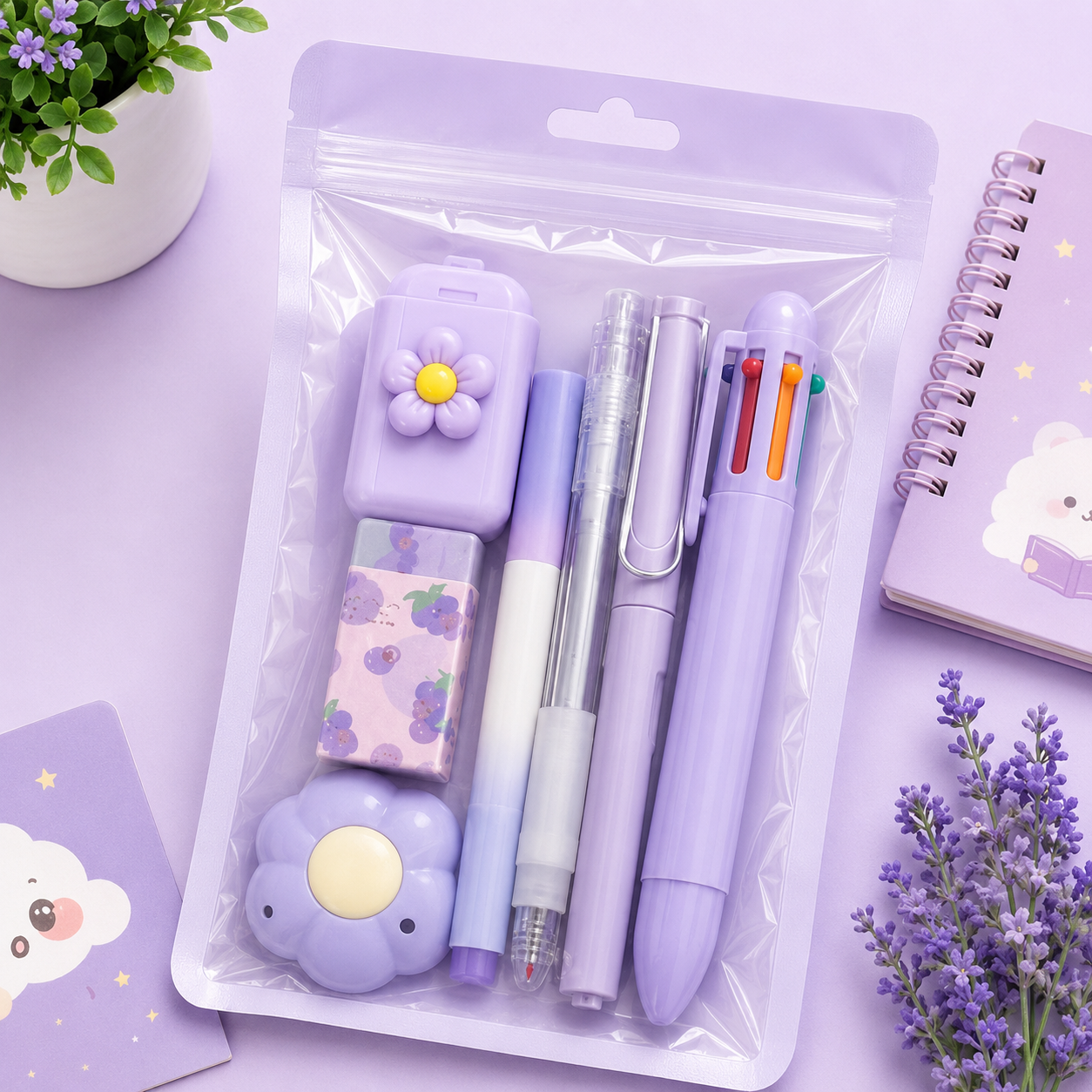7PCS Aesthetic Student Stationery Gift Set - Image 2