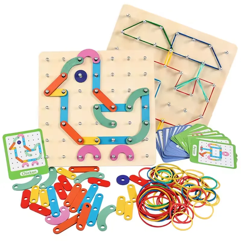 2-in-1 Wooden Nail Board Puzzle - Image 3