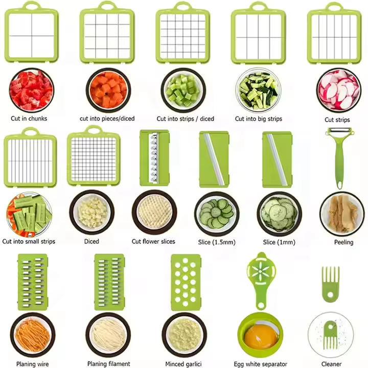 22-Pieces Vegetable Chopper Set - Image 2