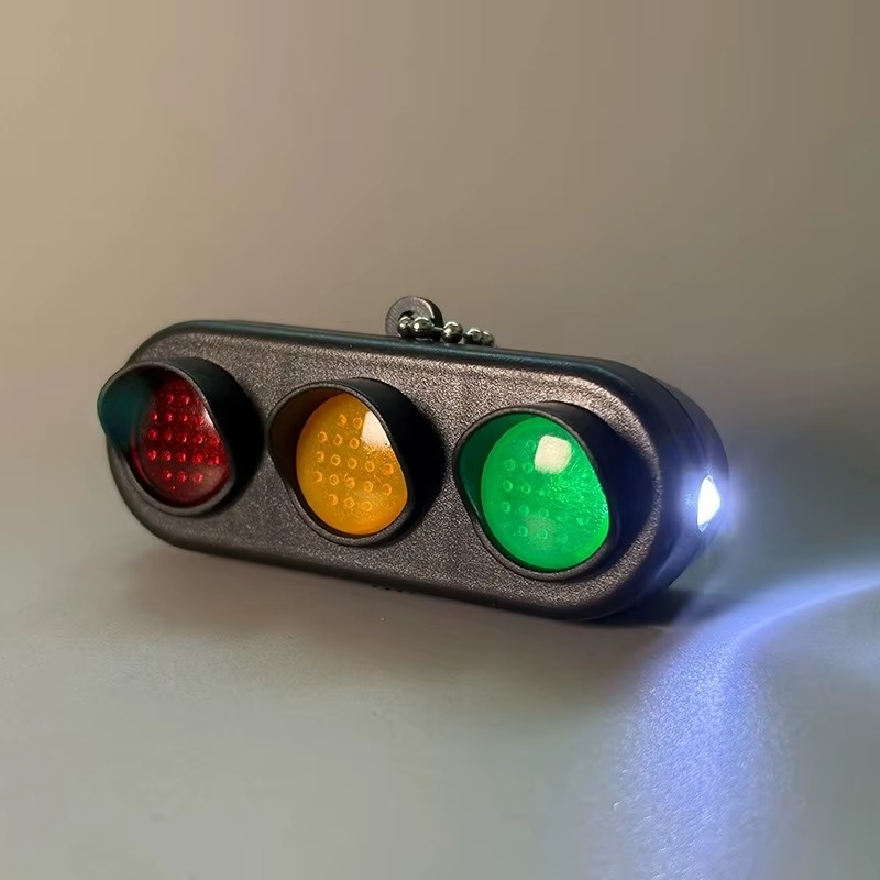 Sound & Light Traffic Light Keychain Toy - Image 2