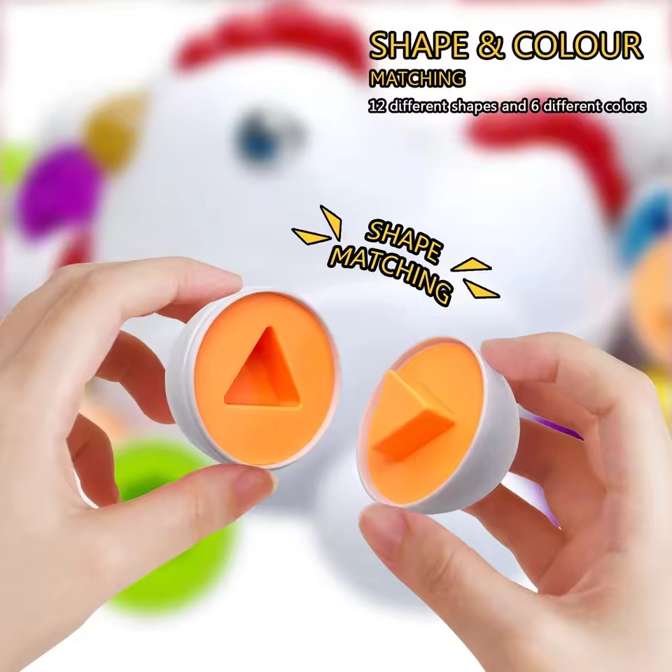 Matching Eggs Shape Recognition Toy - Image 2