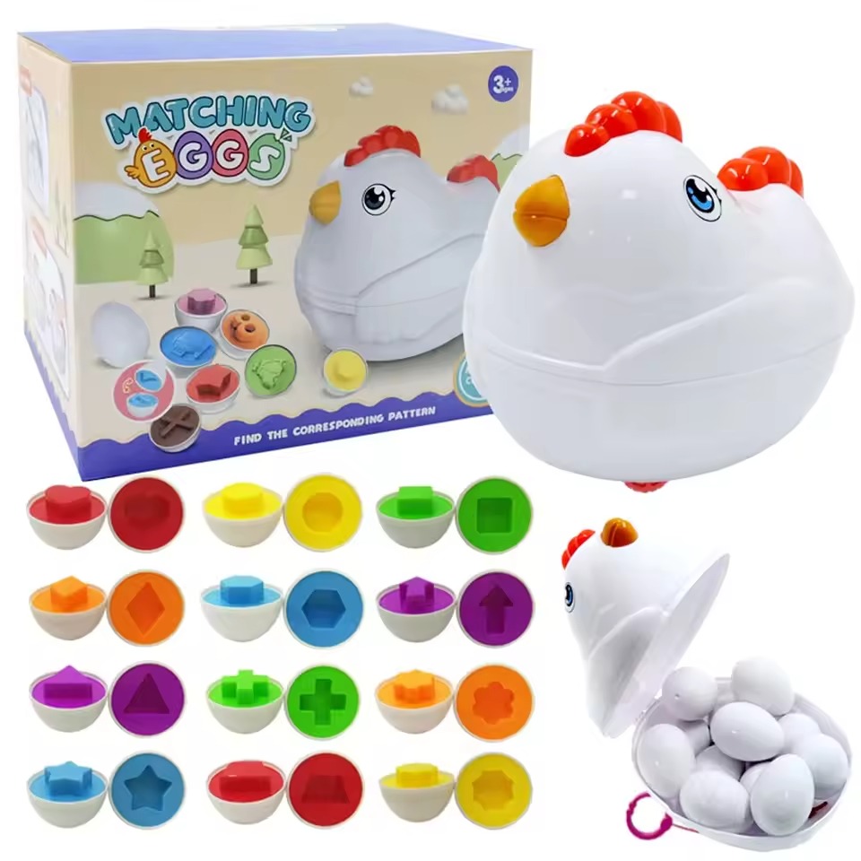 Matching Eggs Shape Recognition Toy - Image 4
