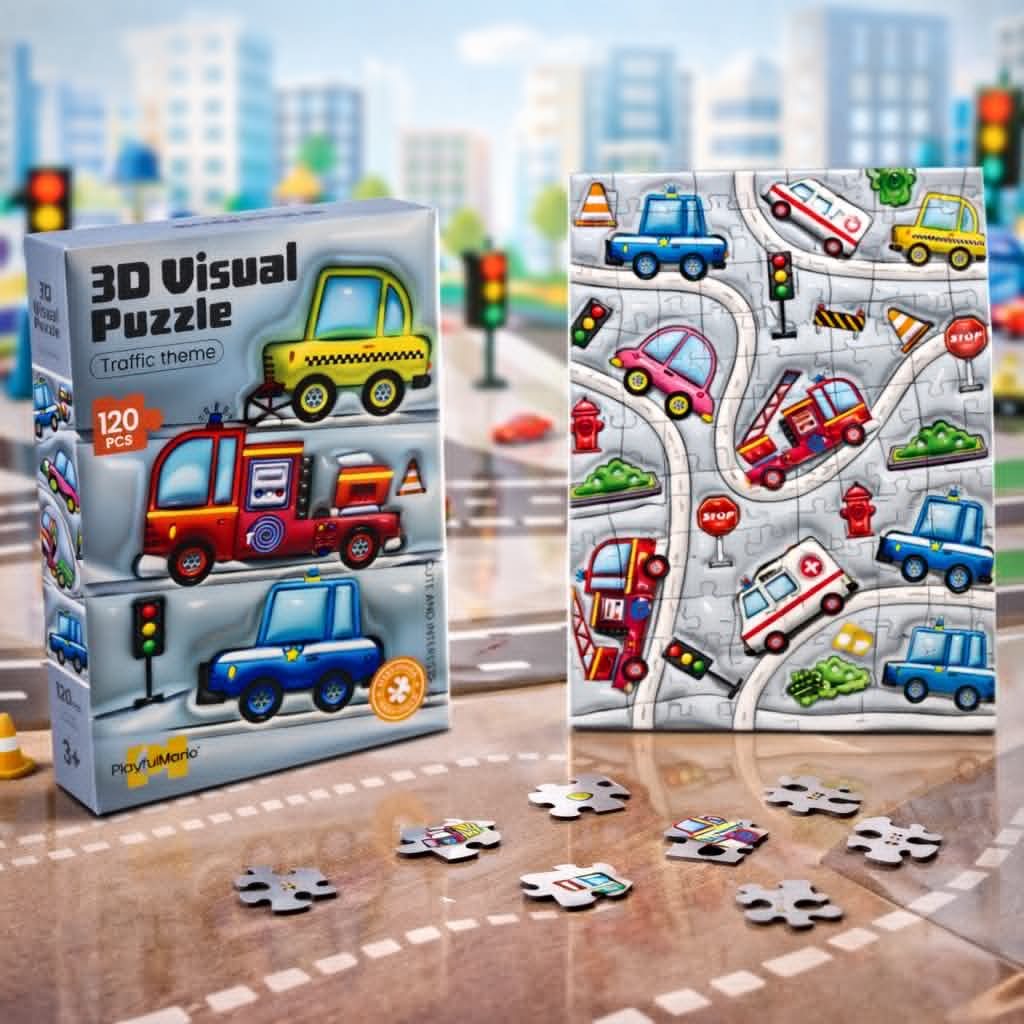 3D Ice Cream Visual Puzzle – 120 Pieces - Image 2