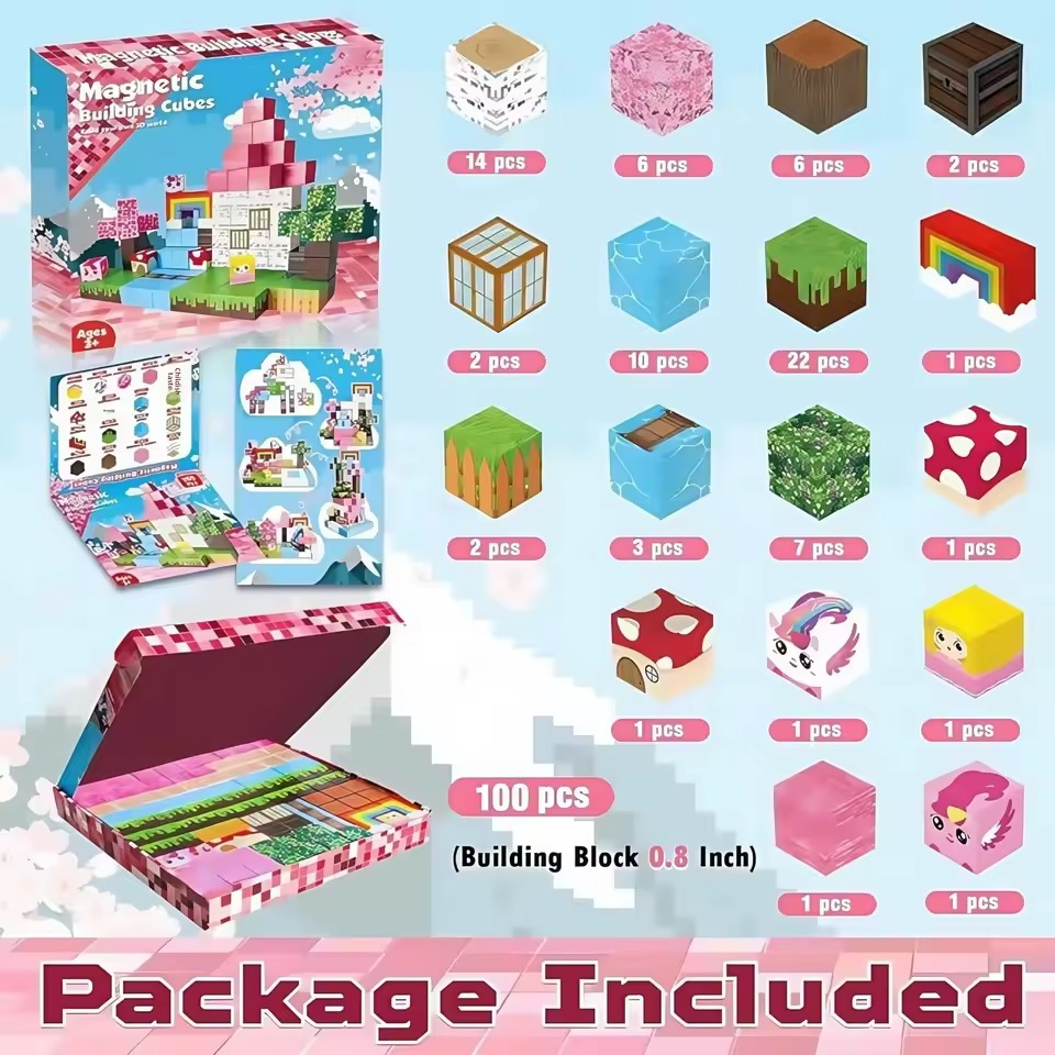200Pcs Magnetic Building Blocks - Image 3