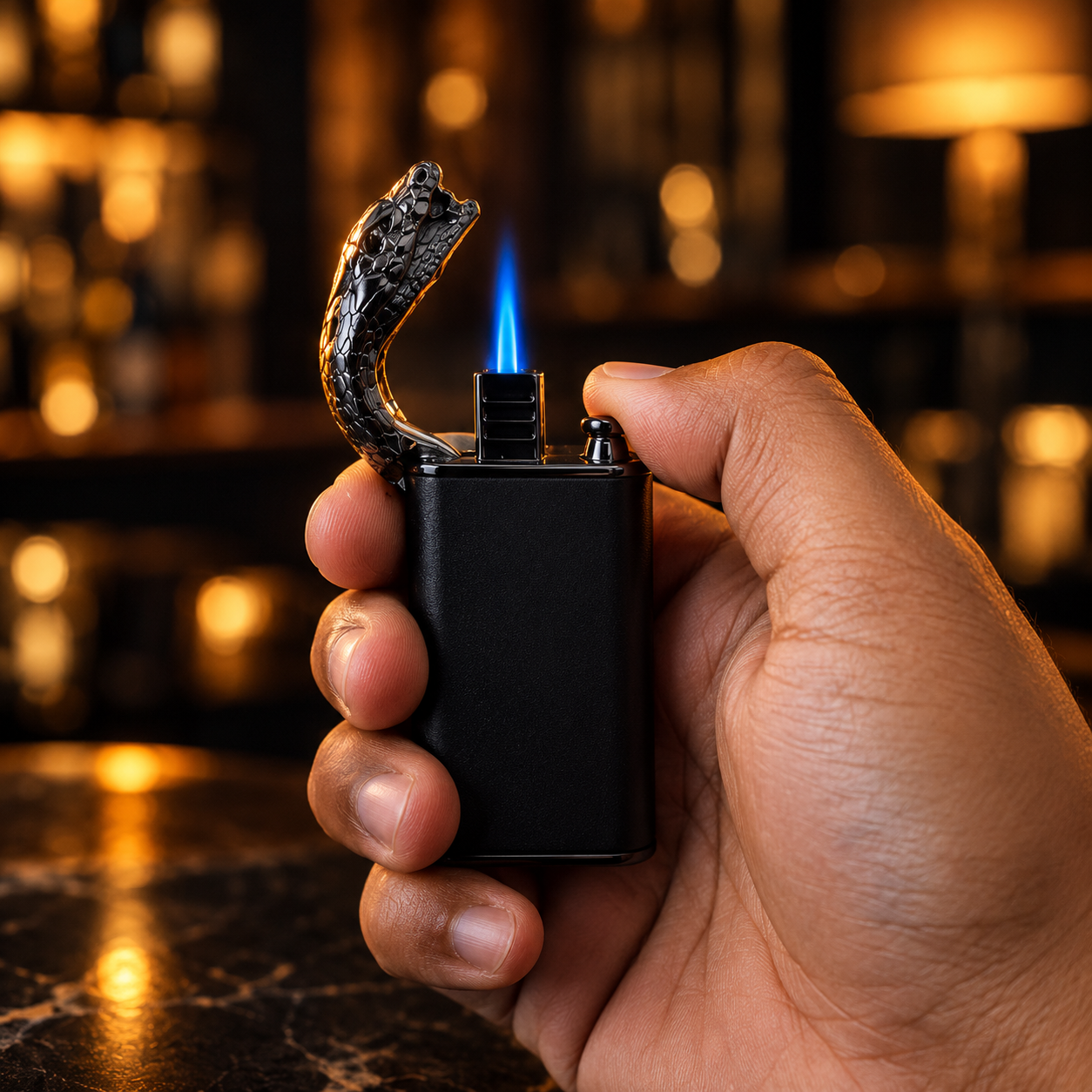 Blue Flame Double Jet Turbo Lighter - Image 2