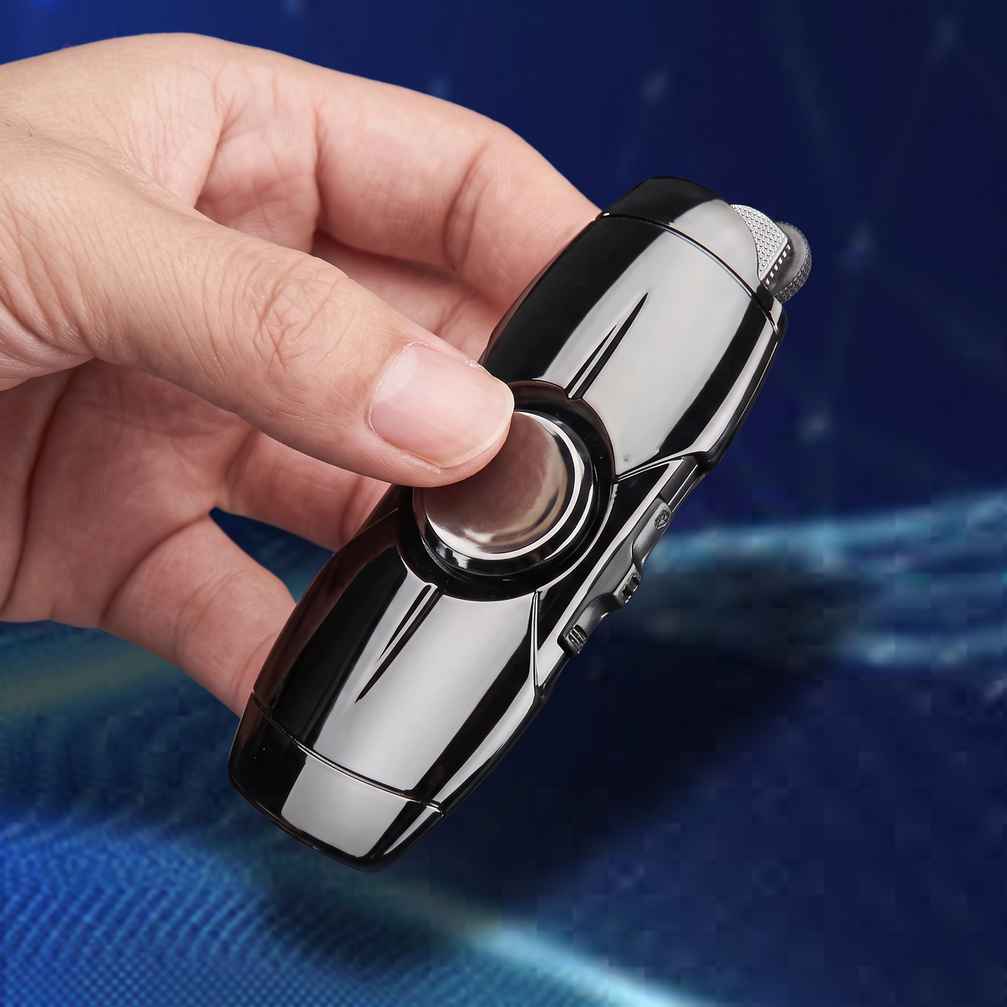 Metal Fidget Spinner Jet Lighter - Image 2