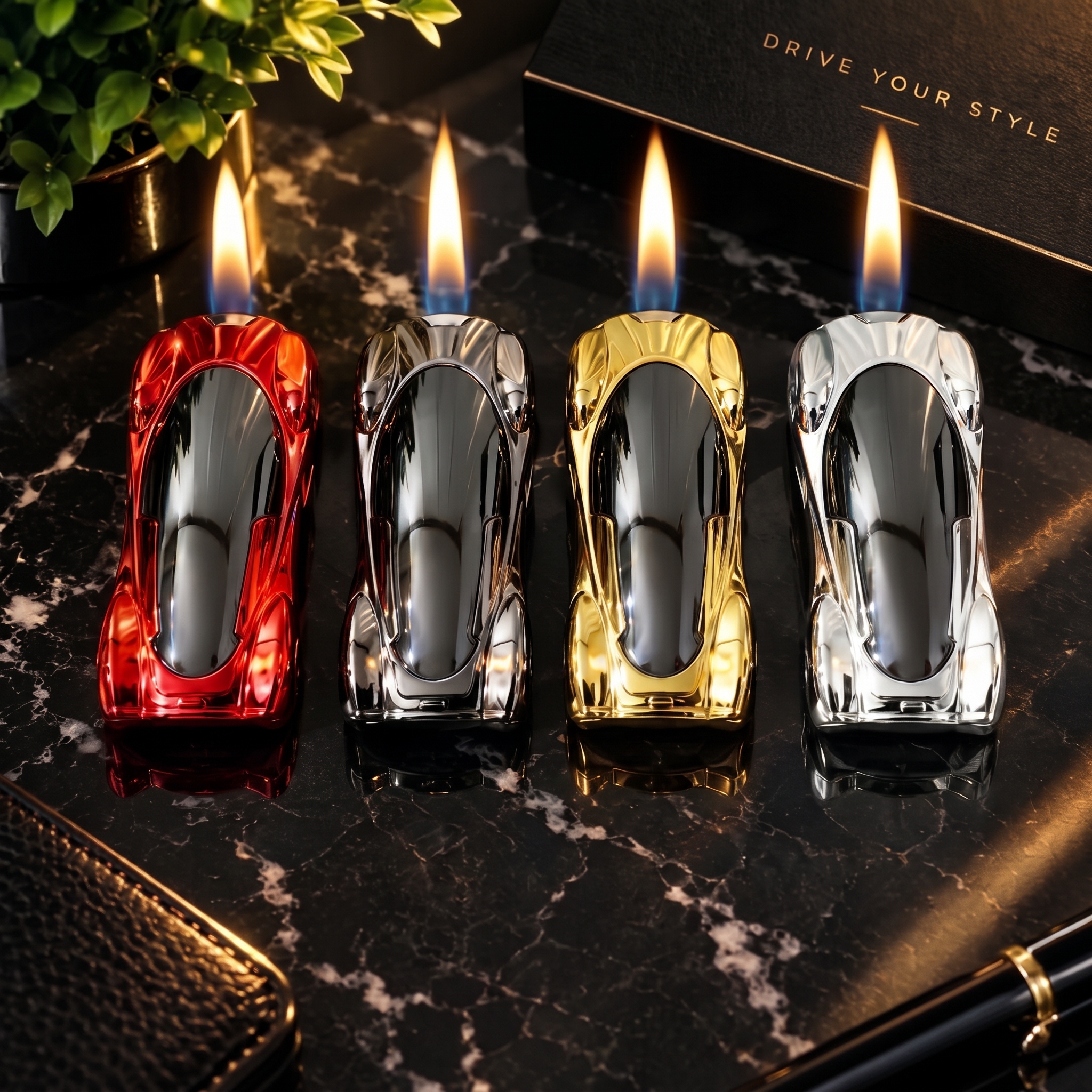 Premium Metal Car Shape Flame Lighter - Image 2
