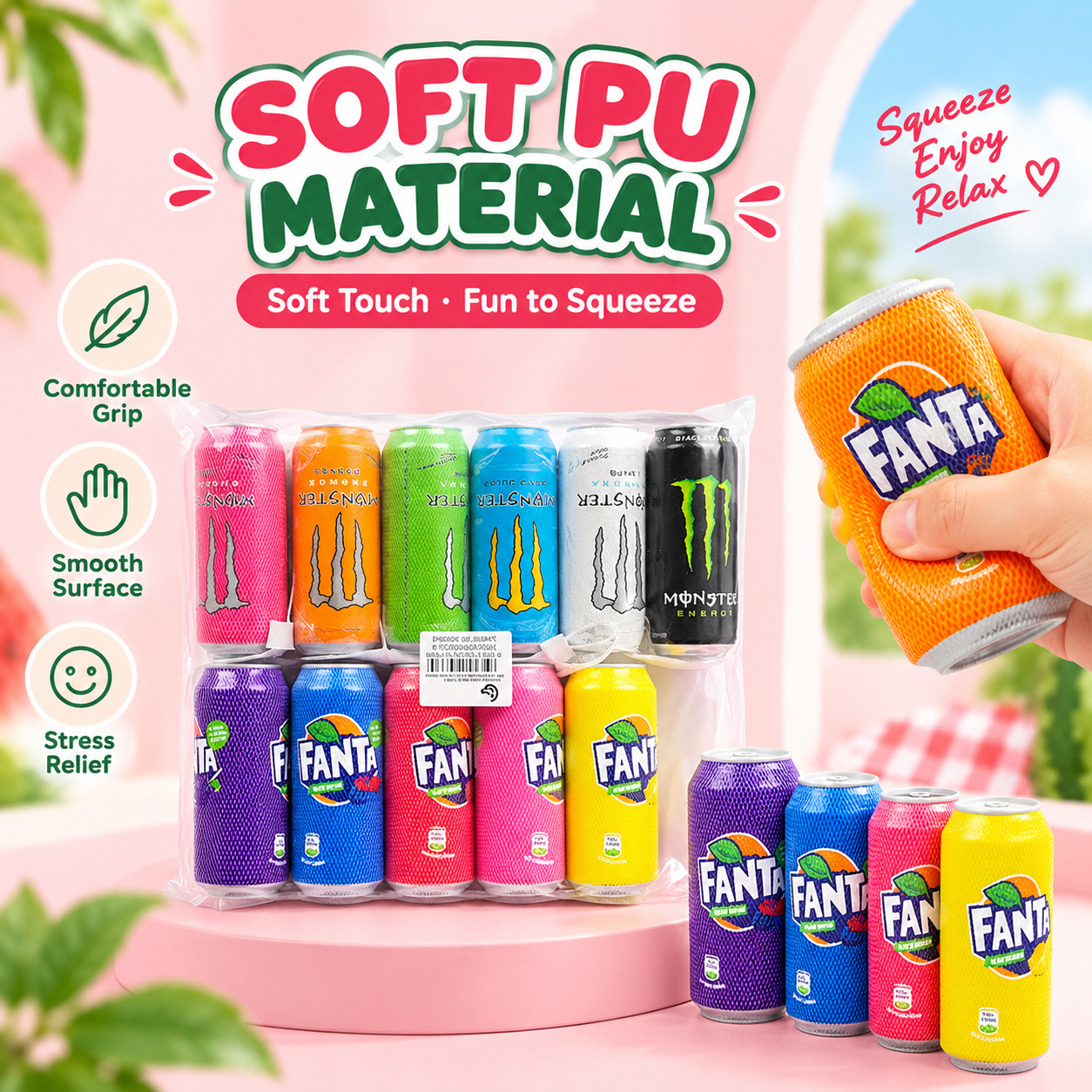 Squeeze & Relax Can Squishies