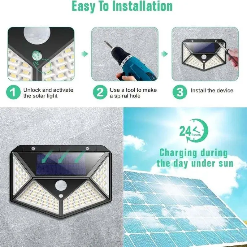 100 LED Solar Garden Light - Image 3